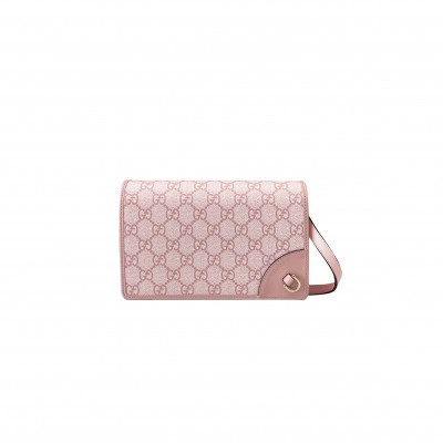 GUCCI GG EMBLEM SUPER MINI SHOULDER BAG 820688 (20*12.58*5cm)